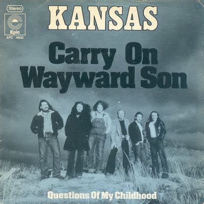 Songs Similar to Carry on Wayward Son. Carry on Wayward Son is a Rock song by Kansas, released on February 8th 1976 in the album Leftoverture (Expanded Edition). If you like Carry on Wayward Son, you might also like Juke Box Hero by Foreigner and Panama - 2015 Remaster by Van Halen and the other songs below ..